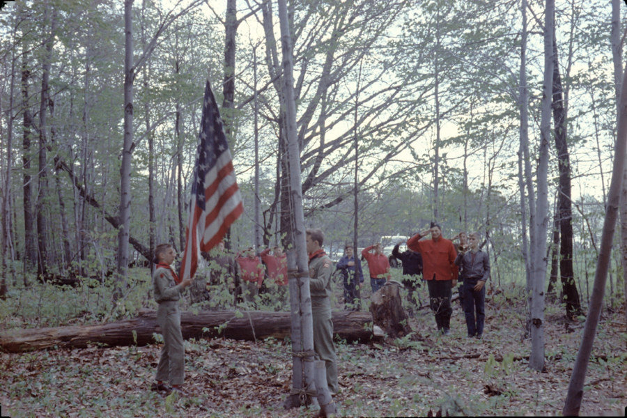 Manbeck Farm Flag Raising Troop 350 - 1959